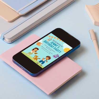 Go Diego Go Birthday Invitation Template - CreativeRino