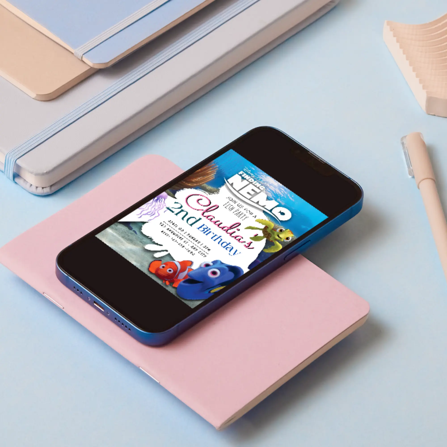 Finding Nemo Birthday Invitation Template - CreativeRino