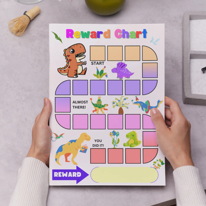 Dinosaur Reward Chart Template | Dinosaur Behavior Chart - CreativeRino