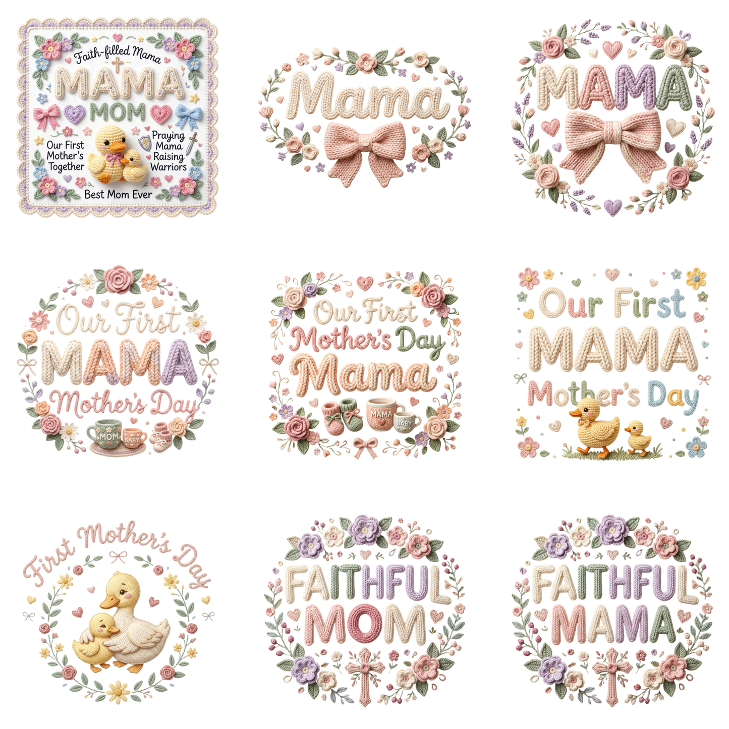 Mother’s Day PNG Design – Floral Mom Quote Sublimation File | Instant Download CreativeRino