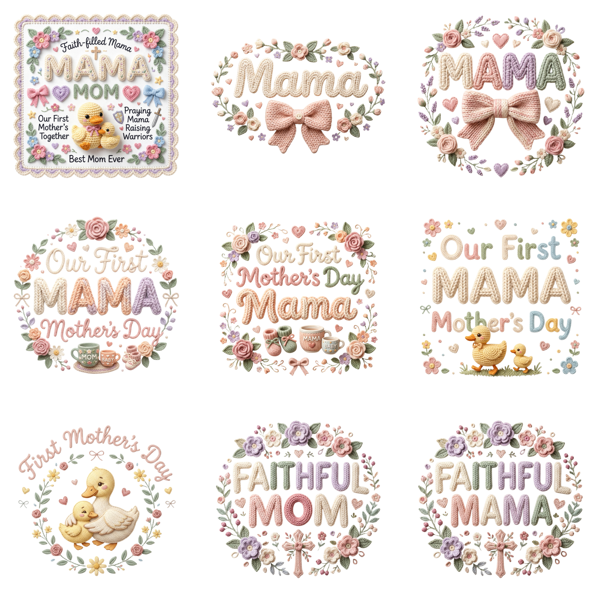 Mother’s Day PNG Design – Floral Mom Quote Sublimation File | Instant Download CreativeRino