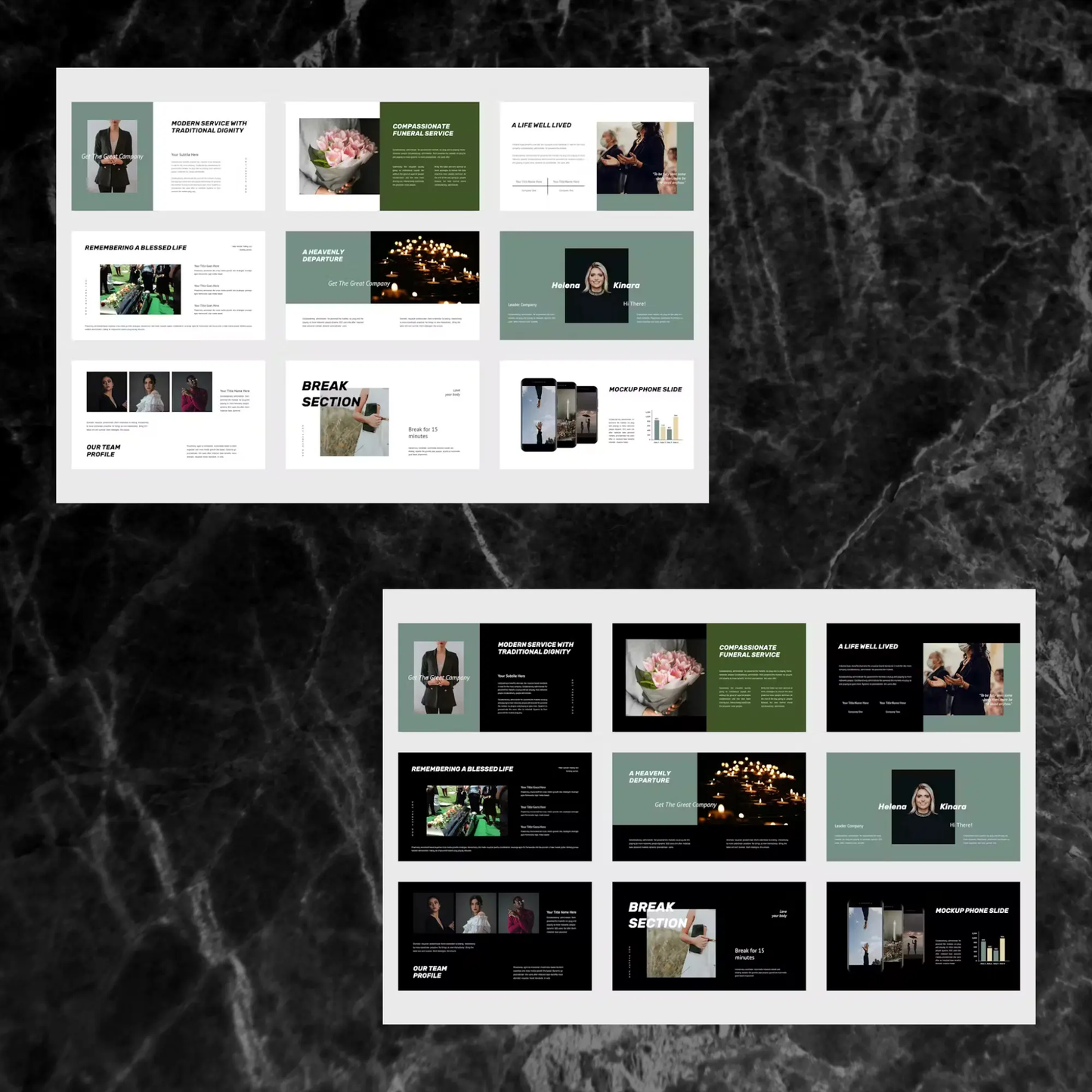 3 Funeral Powerpoint Presentation Template Bundle | Funeral Service Powerpoint Template - CreativeRino