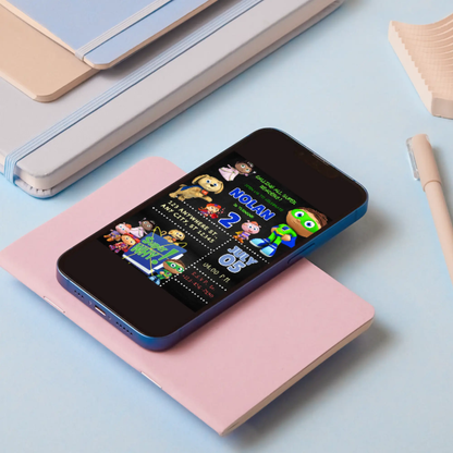 Super Why Birthday Invitation Template - CreativeRino