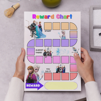 Frozen Reward Chart Template | Elsa Reward Chore Chart - CreativeRino