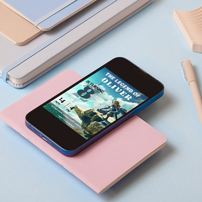 Zelda Birthday Invitation Template | The Legend of Zelda Invite - CreativeRino