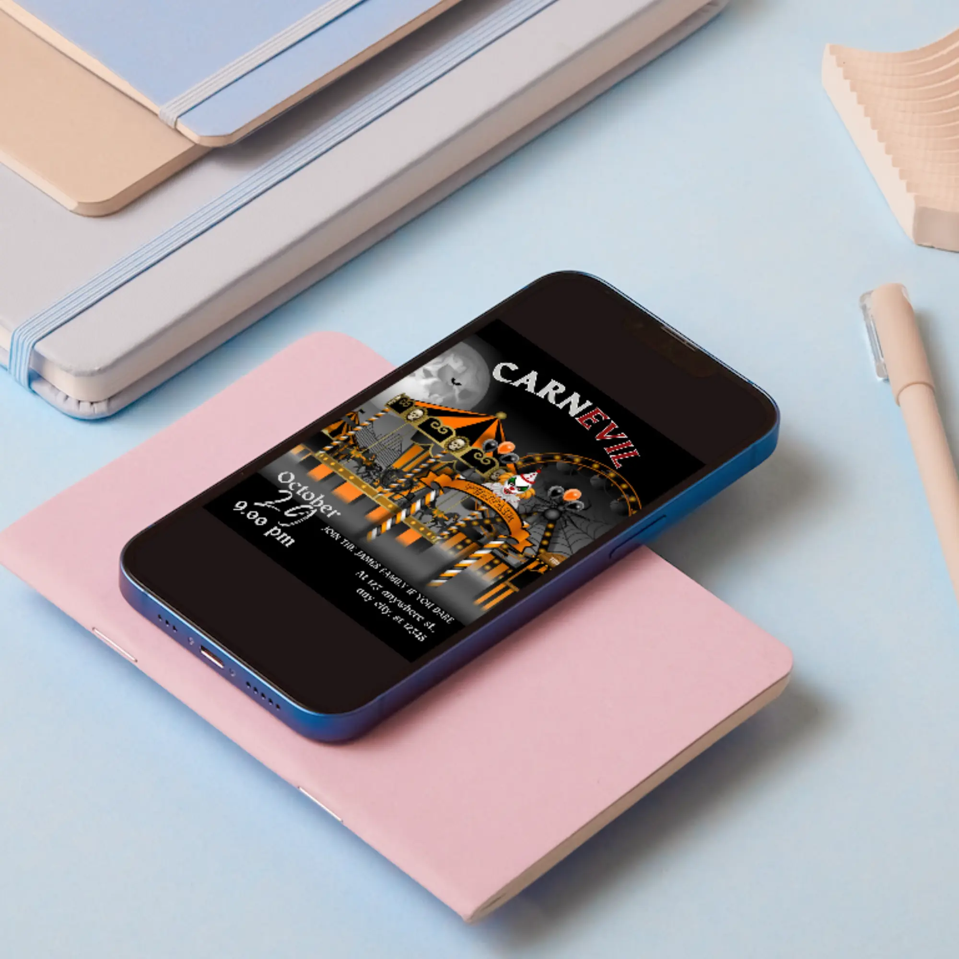 Halloween Carnival Invitation Template - CreativeRino