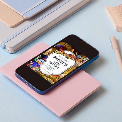 Ducktales Birthday Invitation Template - CreativeRino
