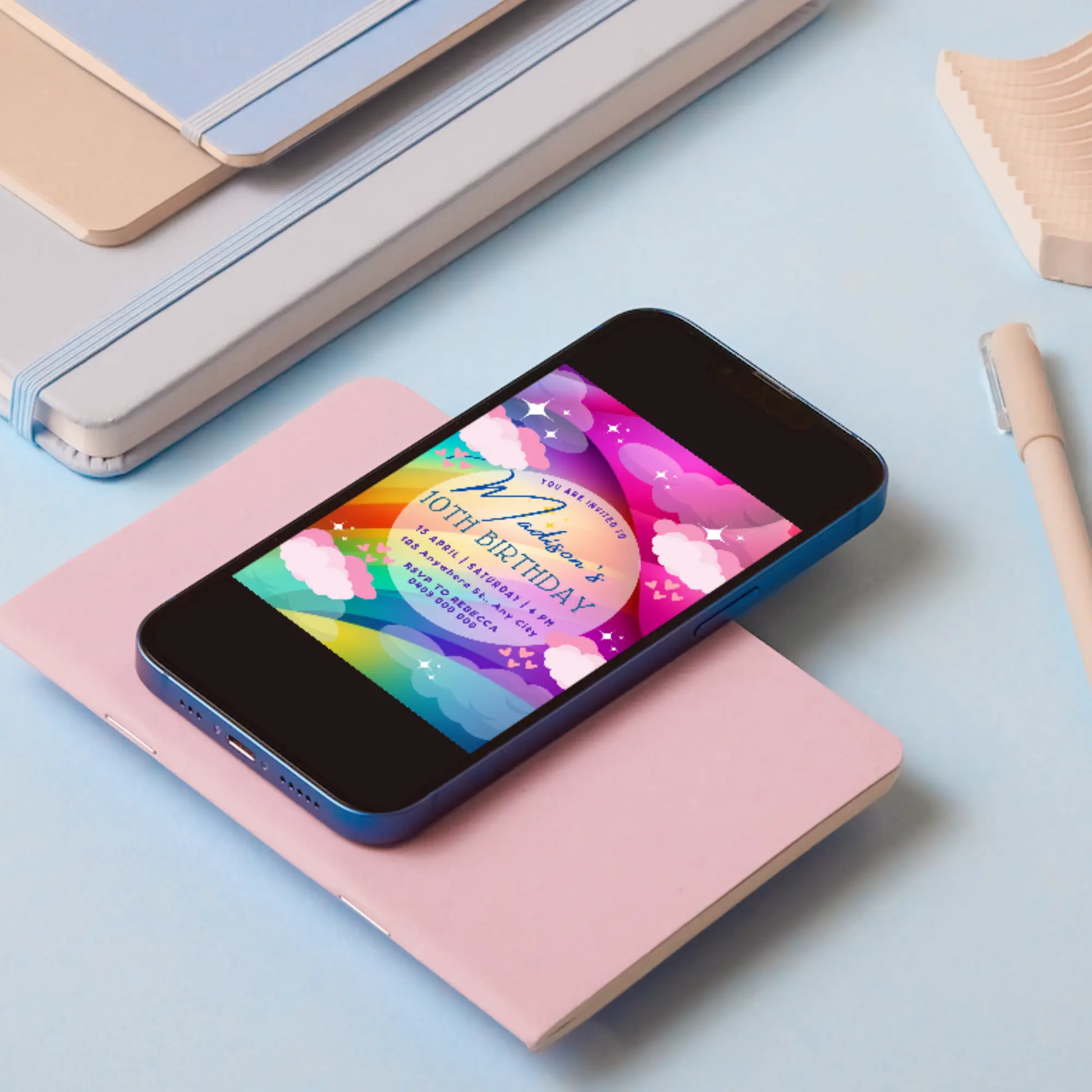 Tie Bye Birthday Invitation Template - CreativeRino