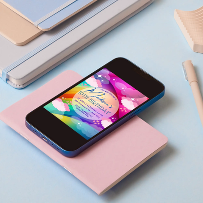 Tie Bye Birthday Invitation Template - CreativeRino