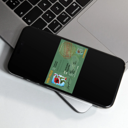 Who Ville Grinch License Template - CreativeRino