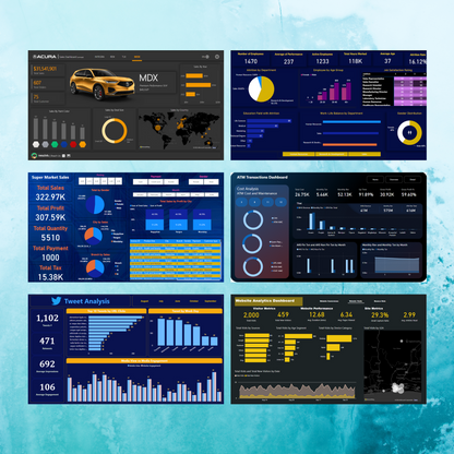 100+ Power BI Dashboard Template Bundle - CreativeRino