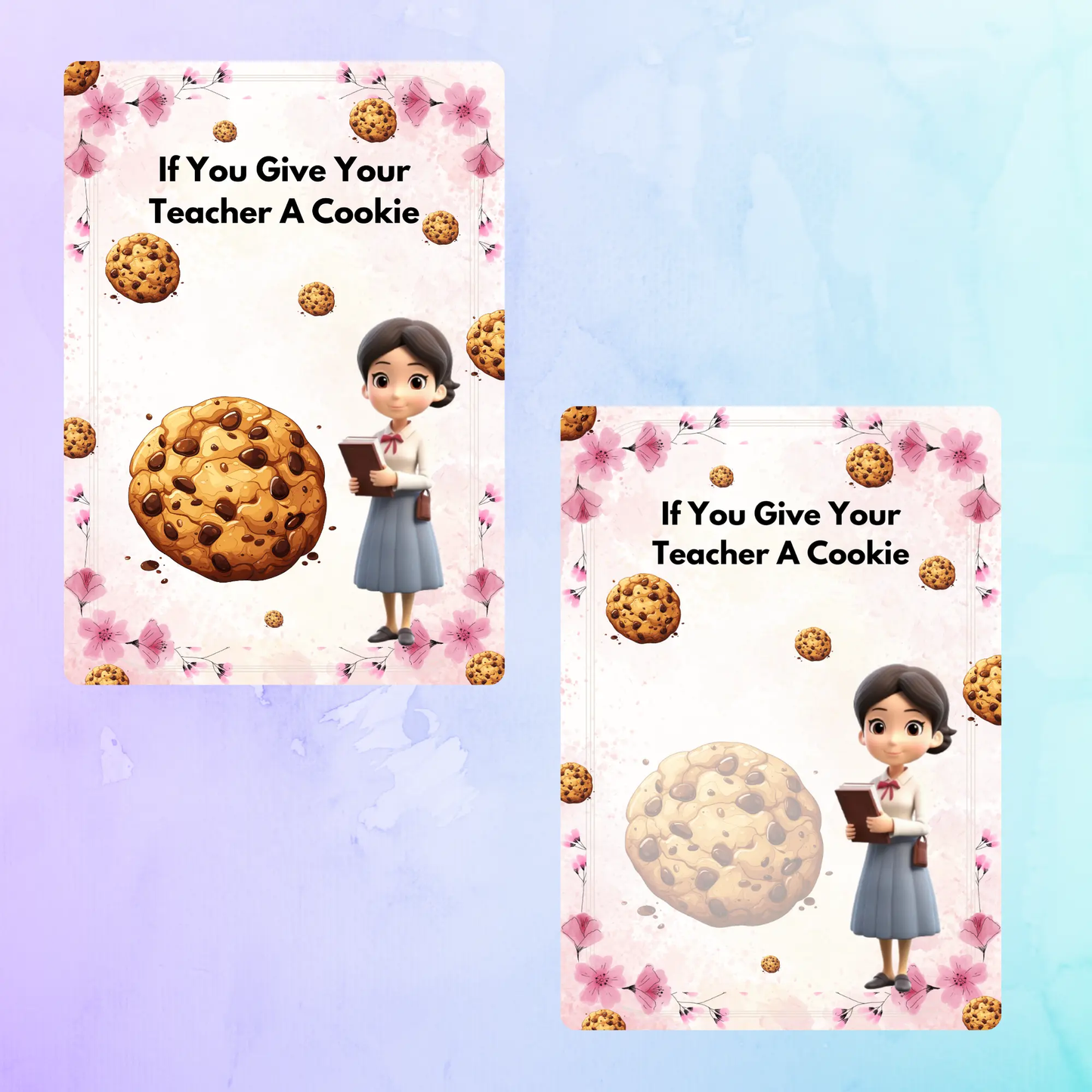 If You Give Your Teacher A Cookie Book Template - CreativeRino