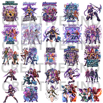 101 Kpop Demon Hunter PNG Bundle CreativeRino
