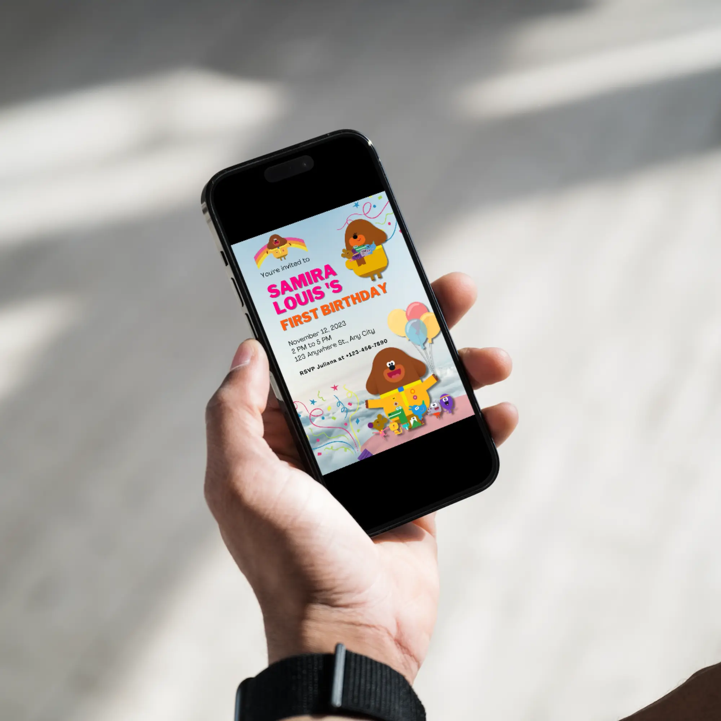 Hey Duggee Birthday Invitation Template - CreativeRino