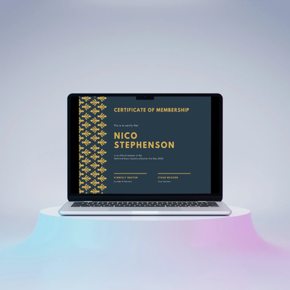 Certificate of Membership Template | Membership Certificate - CreativeRino