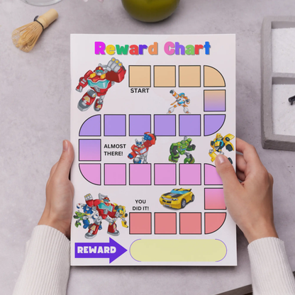 Transformers Rescue Bots Reward Chart Template | Transformers Behavior Chart - CreativeRino