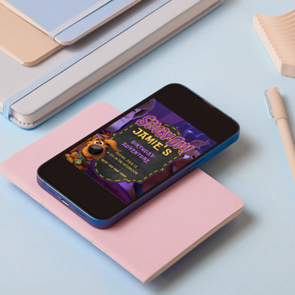 Scooby Doo Birthday Invitation Template - CreativeRino