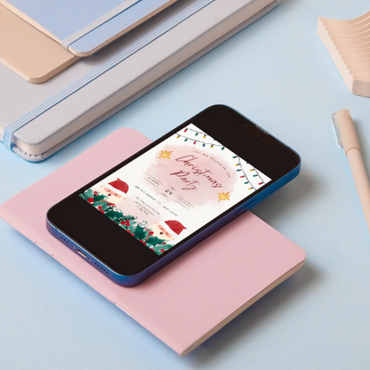 Christmas Party Invitation Template - CreativeRino