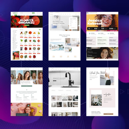 80+ Figma Website Template Bundle | Figma Landing Page Template | Figma Web Design Template CreativeRino