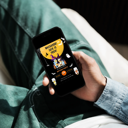 Bluey Halloween Birthday Invitation Template - CreativeRino