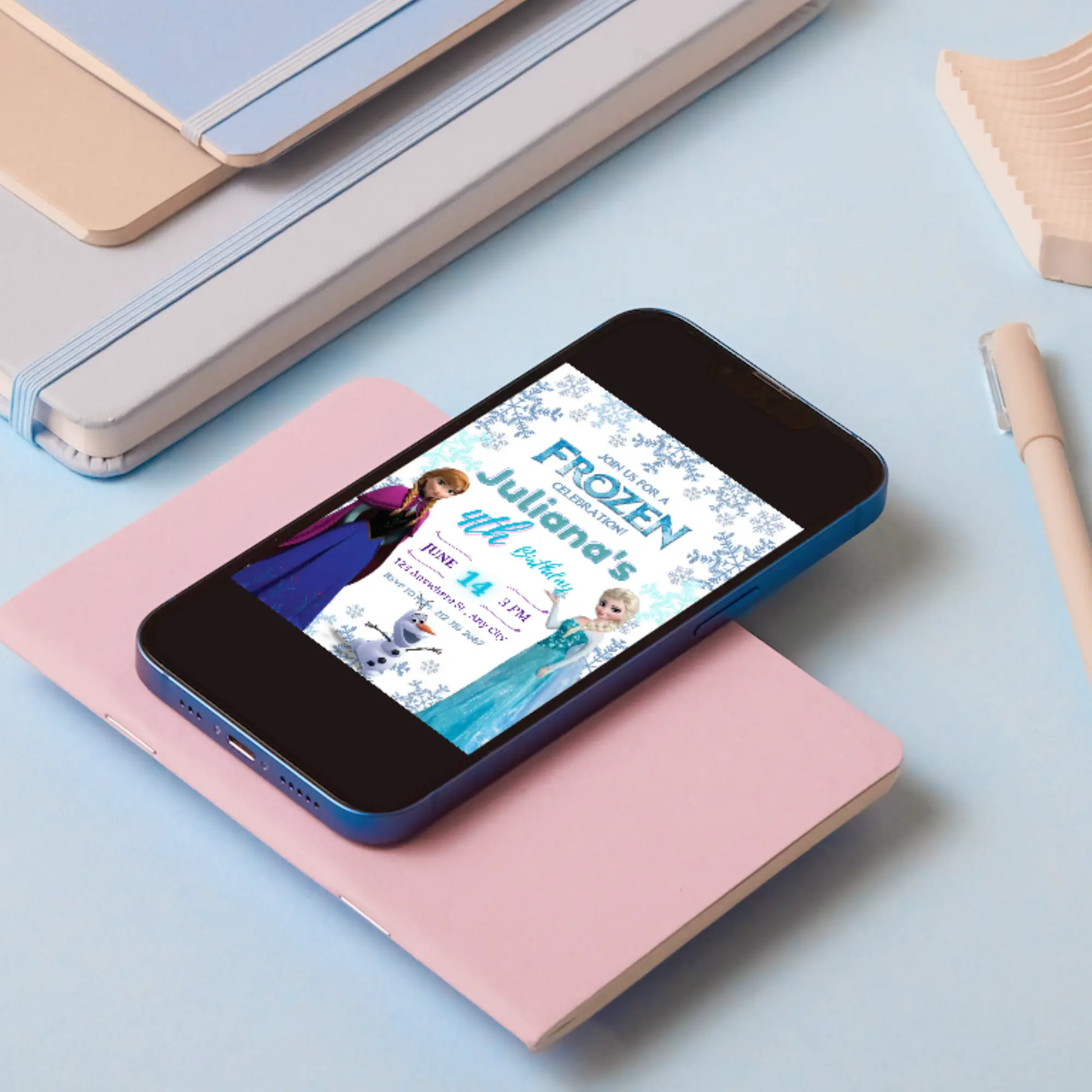 Frozen Birthday Invitation Template - CreativeRino