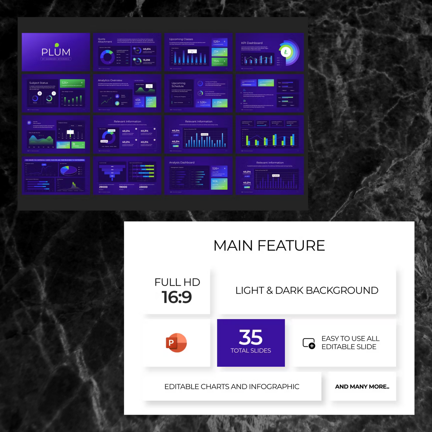 6 KPI Dashboard Powerpoint Presentation Template Bundle