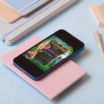 Tangled Birthday Invitation Template - CreativeRino