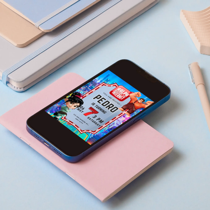 Ralph Break the Internet Birthday Invitation Template - CreativeRino