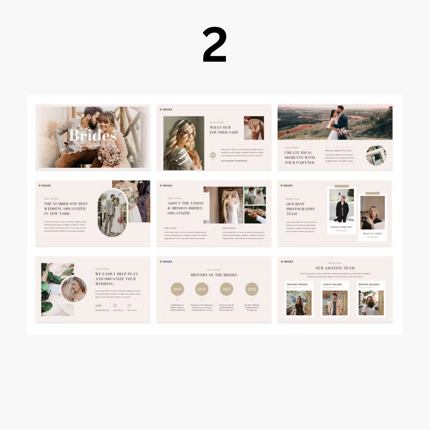 5 Wedding Planner Keynote Template Bundle