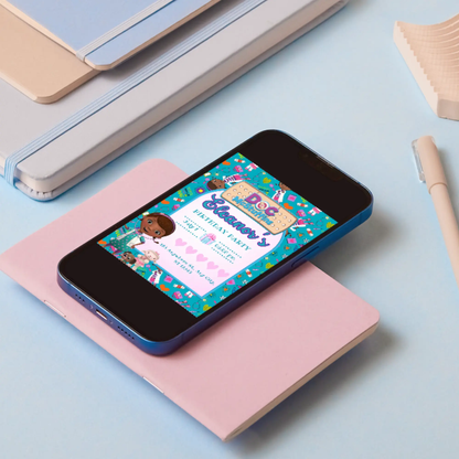 Doc McStuffins Birthday Invitation Template - CreativeRino