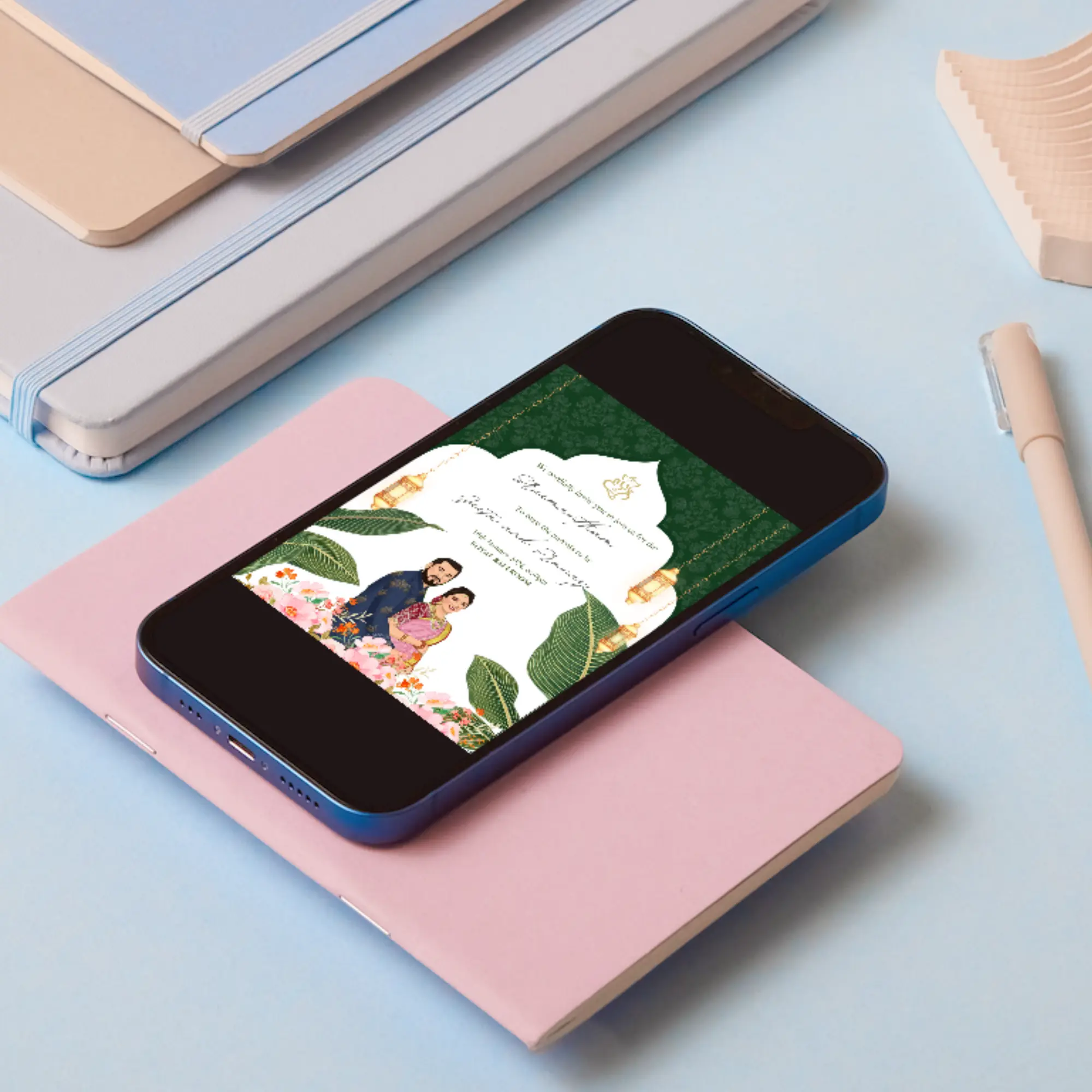 Indian Baby Shower Invitation Template | Seemantham Valaikappu Godh Bharai Ceremony Invite - CreativeRino