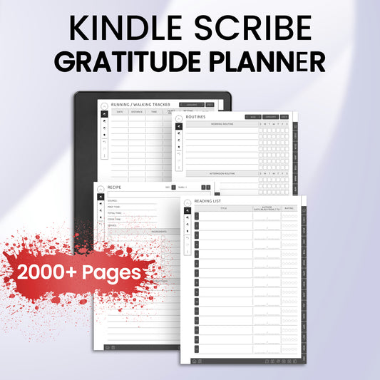 Kindle Scribe Gratitude Planner Template