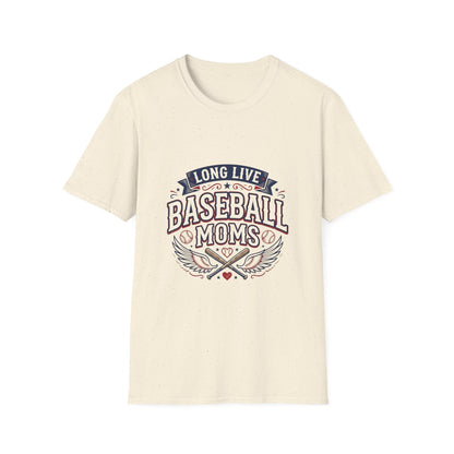 Long Live Baseball Moms T-Shirt Printify