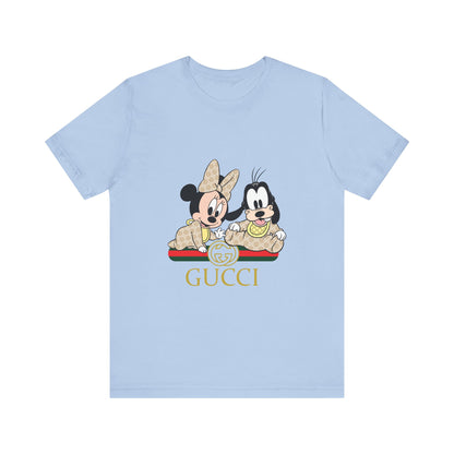 Mickey & Goofy Gucci Inspired Tee - Unisex Jersey Short Sleeve T-shirt - CreativeRino