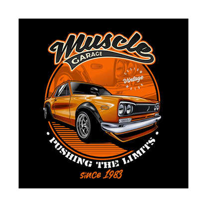 Vintage Muscle Car Poster - Pushing the Limits Retro Wall Art - CreativeRino
