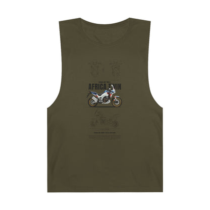 Africa Twin Unisex Tank Top - Motorcycle Graphic T-shirt - CreativeRino