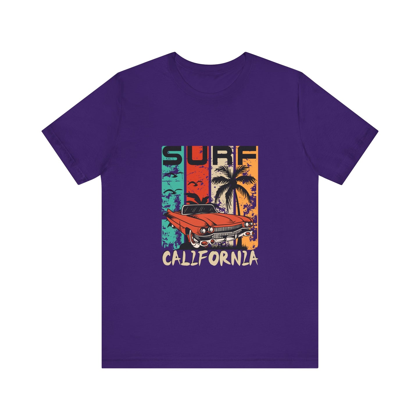 California Surf Vintage Tee - Unisex Short Sleeve T-Shirt - CreativeRino