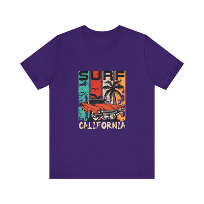 California Surf Vintage Tee - Unisex Short Sleeve T-Shirt - CreativeRino
