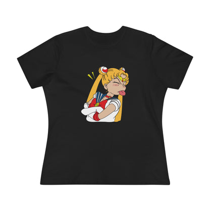 Sailor Moon Women's Cotton Tee - Fun Graphic Tee for Anime Lovers - CreativeRino