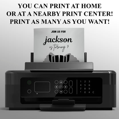 Black Panther Birthday Invitation Template - CreativeRino