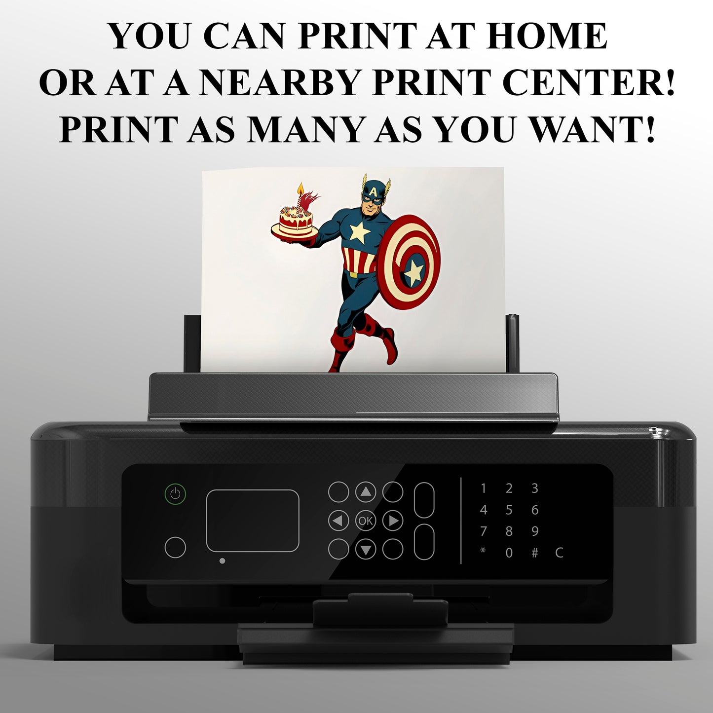 Captain America Birthday Invitation Template - CreativeRino