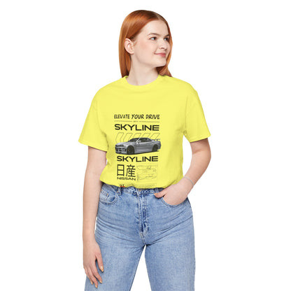 Nissan Skyline Graphic Tee - Elevate Your Drive - CreativeRino