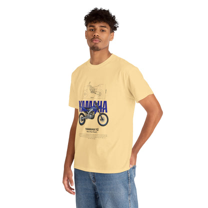 Yamaha YZ Motorcycle Unisex Heavy Cotton Tee - Perfect T-shirt for Bikers and Motorcycle Enthusiasts - CreativeRino