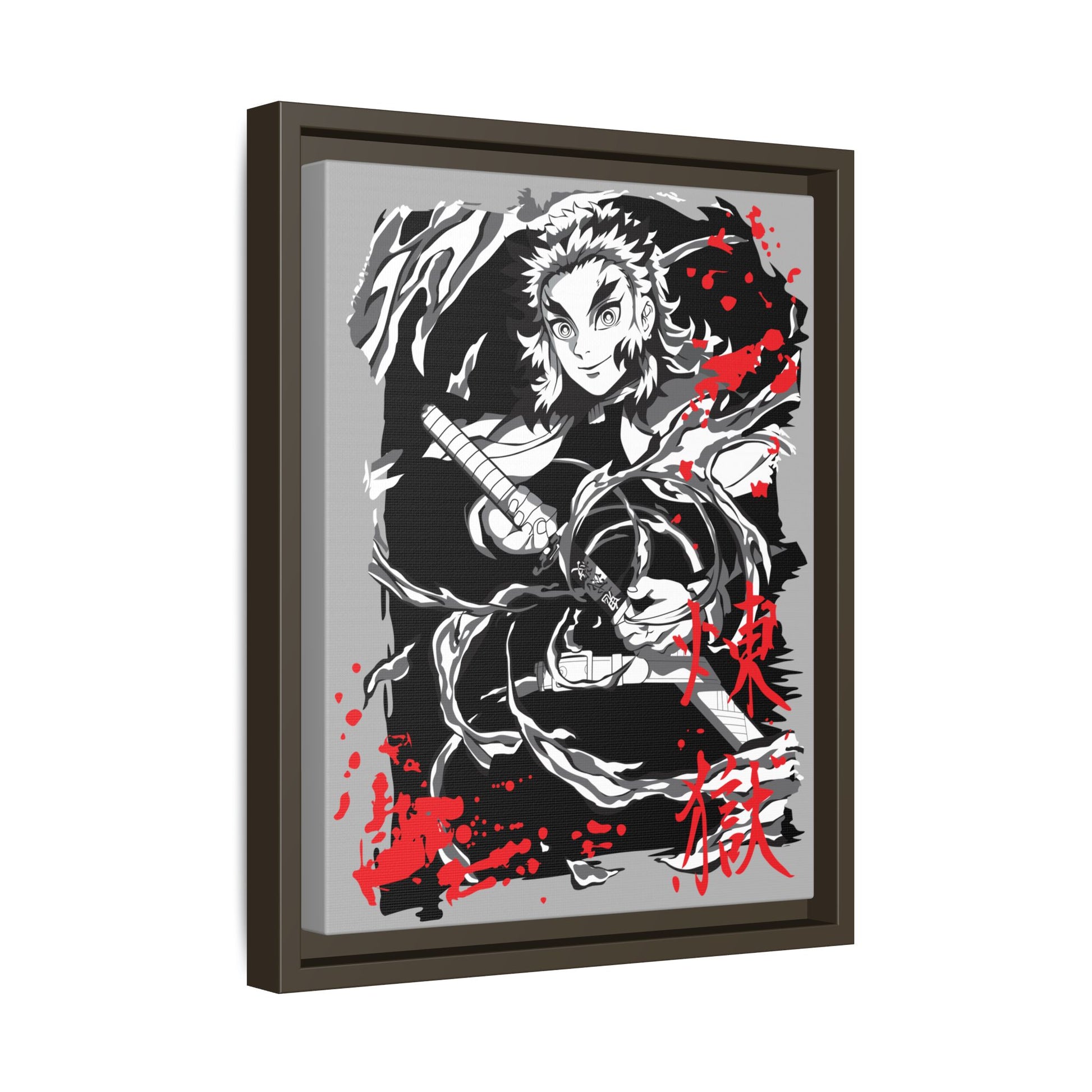 Demon Slayer Framed Anime Art Print - Matte Canvas Wall Decor - CreativeRino