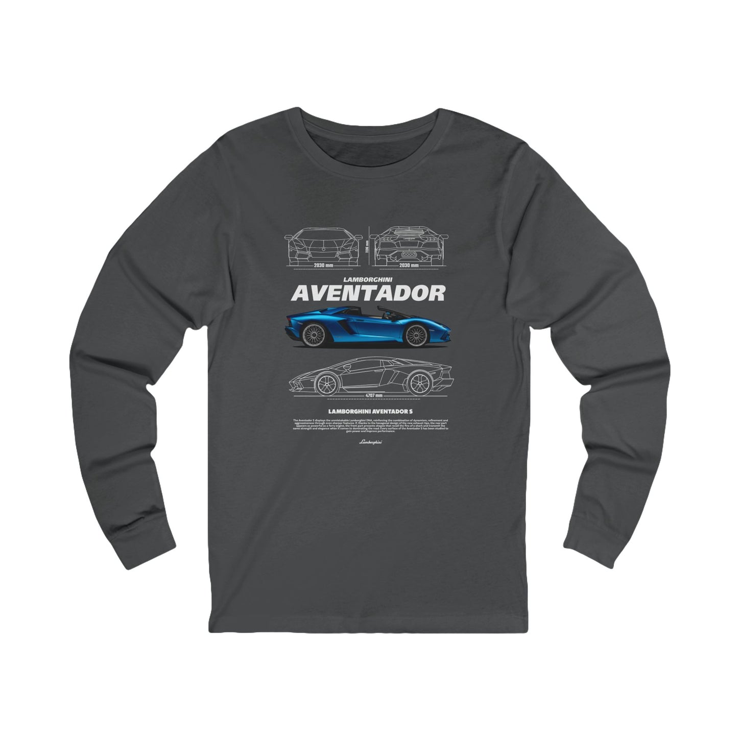 Lamborghini Aventador Unisex Long Sleeve Tee – Perfect for Car Enthusiasts - CreativeRino