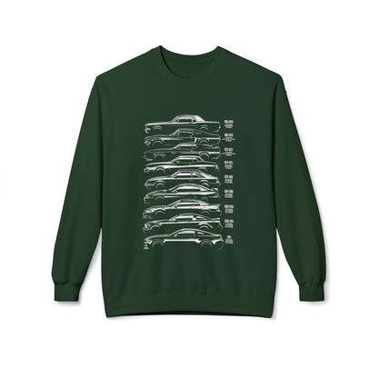 Luxury Car Graphics Unisex Fleece Crewneck Sweatshirt - CreativeRino