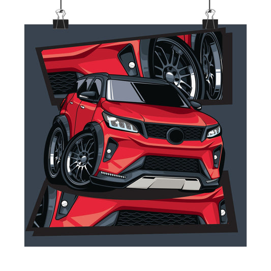 Stylish Matte Square Car Posters - Perfect Poster for Automotive Enthusiasts - CreativeRino