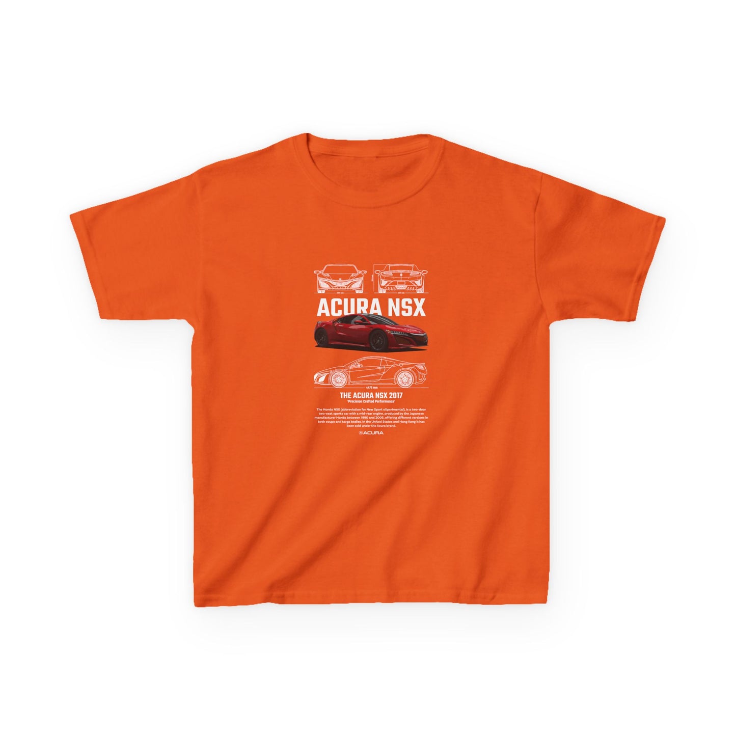 Honda Acura NSX Kids Car T-Shirt - Perfect for Young Car Enthusiasts - CreativeRino