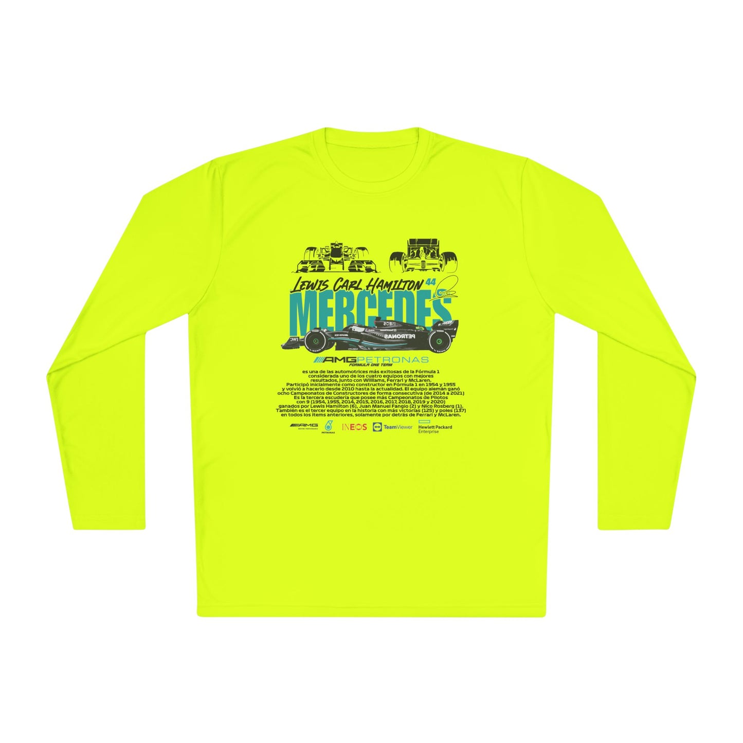 Unisex Lightweight Long Sleeve Tee - Mercedes Tribute Design - CreativeRino