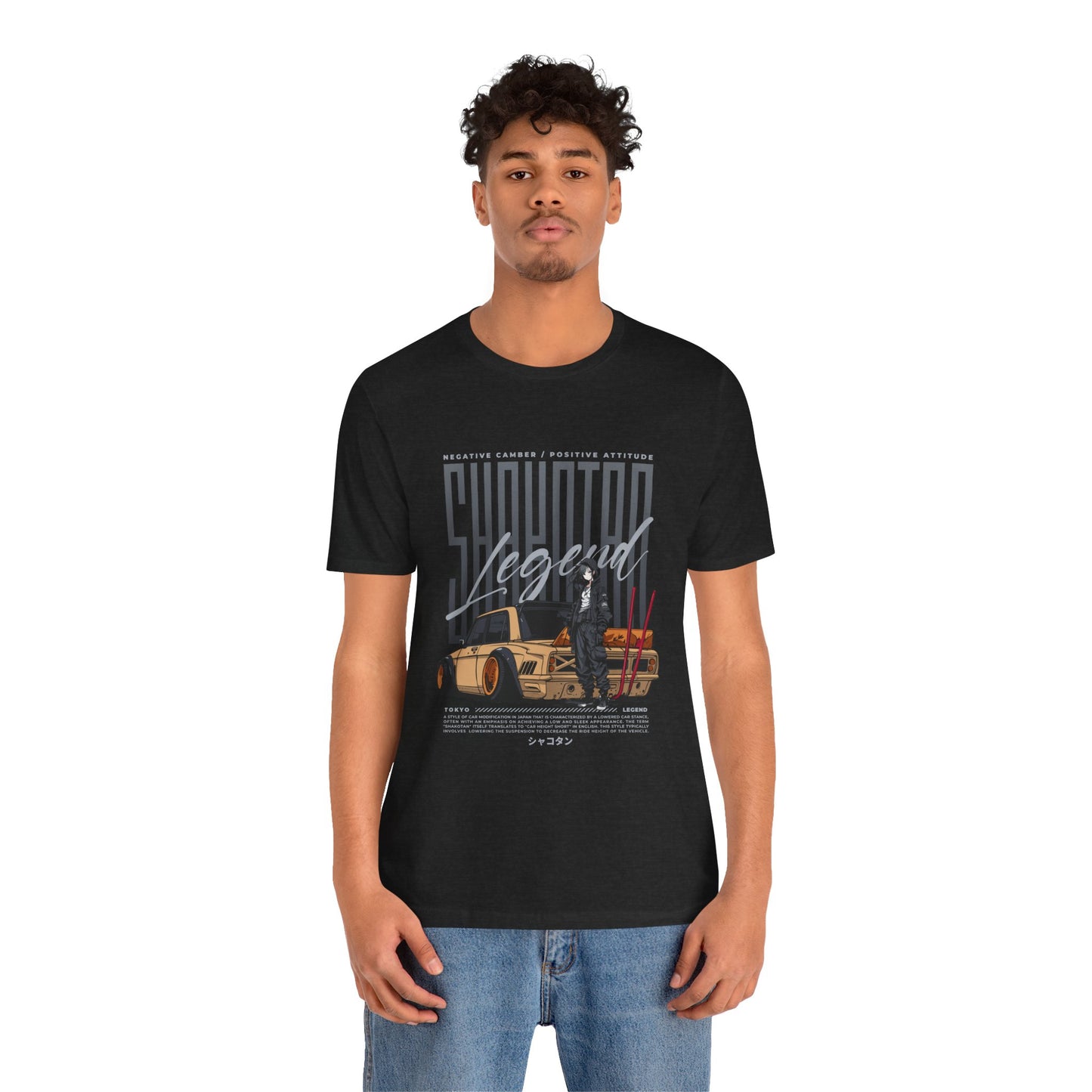 Vintage Graphic Car Tee - Negative Energy, Positive Attitude Car T-shirt - CreativeRino
